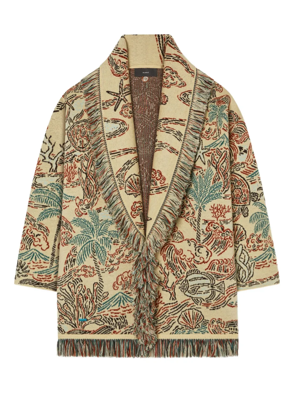 

Кардиган Sketched By The Ses с бахромой Alanui, бежевый