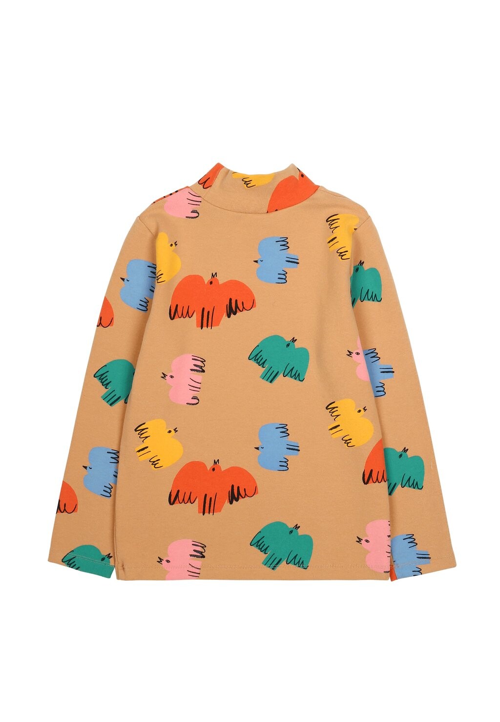 

Топ с длинными рукавами COLORFUL BIRD TURTLENECK UNISEX JELLY MALLOW, коричневый