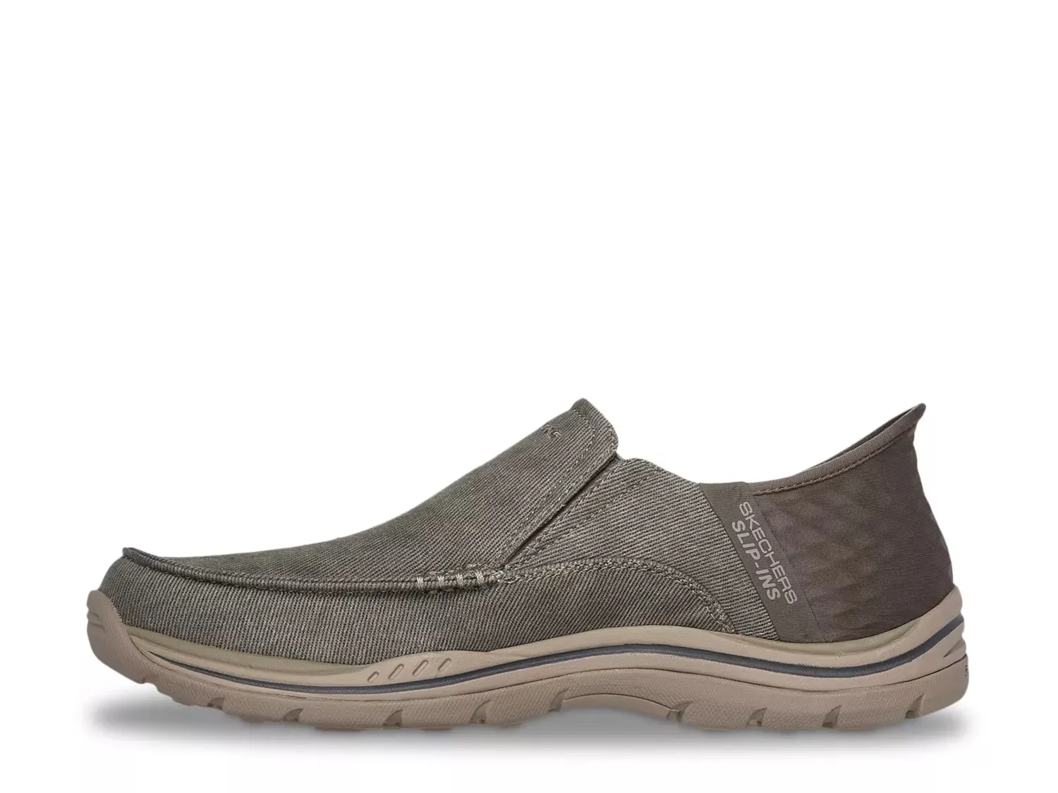Мужские слипоны Skechers Relaxed Fit Expected Cayson, цвет хаки — фото 2