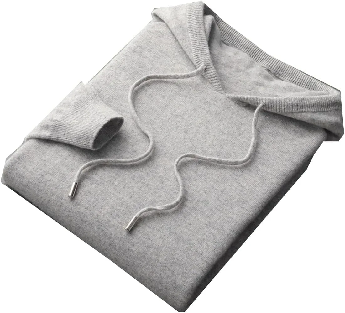 

Мужской худи из 100% мериносовой шерсти, весенний пуловер