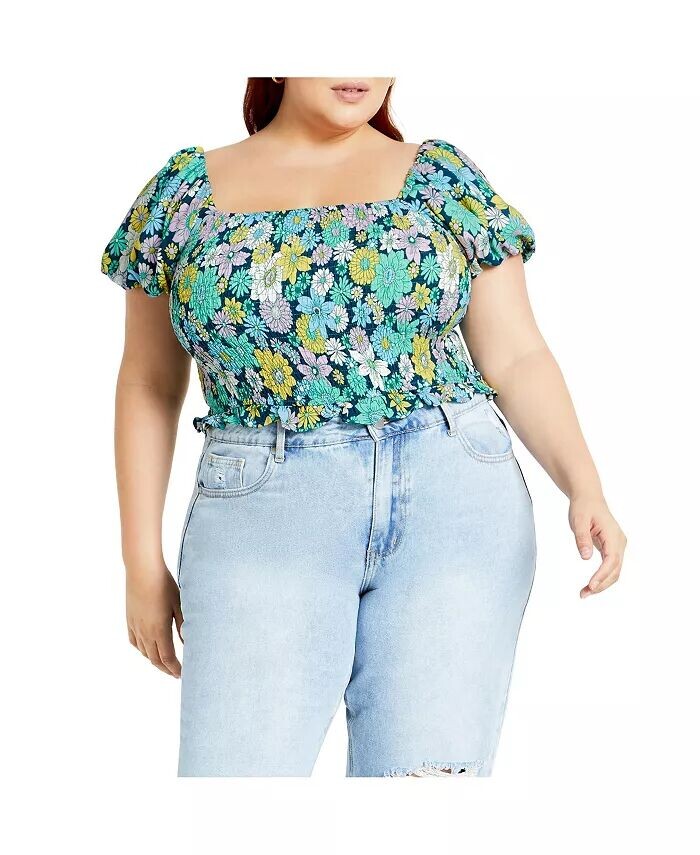 

Топ больших размеров Naomi CITY CHIC, синий