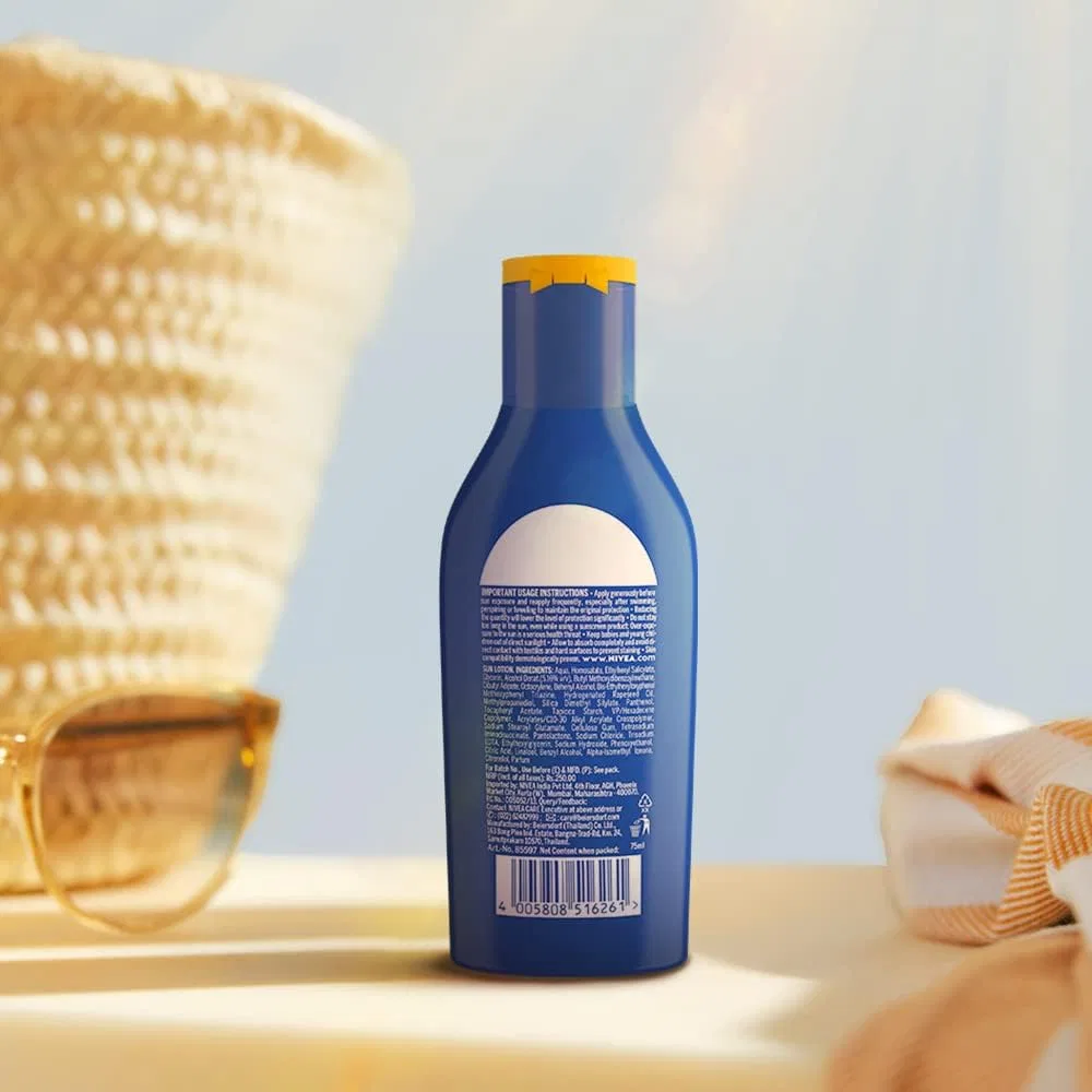 Лосьон после загара NIVEA Sun Protect and Moisture SPF 50, 75 мл, синий — фото 2