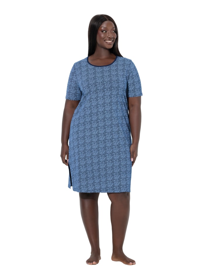 

Ulla Popken Ночная рубашка темно-синего цвета