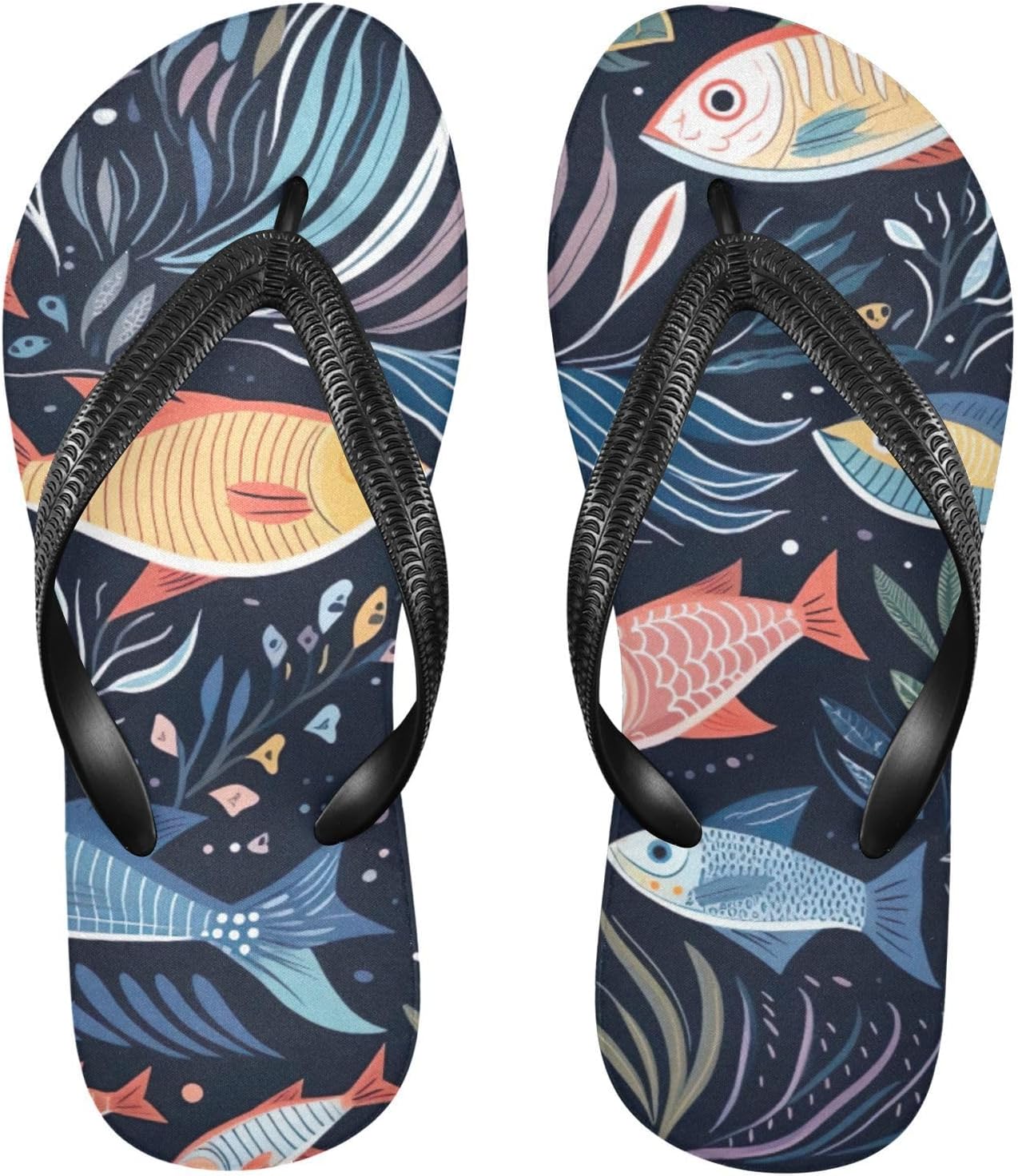 

Пляжные летние повседневные сандалии для женщин и мужчин, тапочки для душа, размер XS Kfbe, Fish