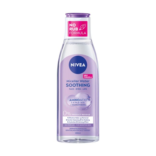 

Успокаивающая очищающая мицеллярная вода Nivea, 200 мл