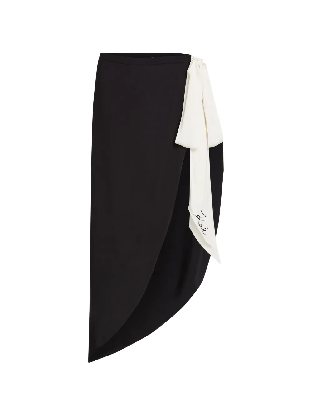

Прозрачное парео с бантом Karl Lagerfeld, черный
