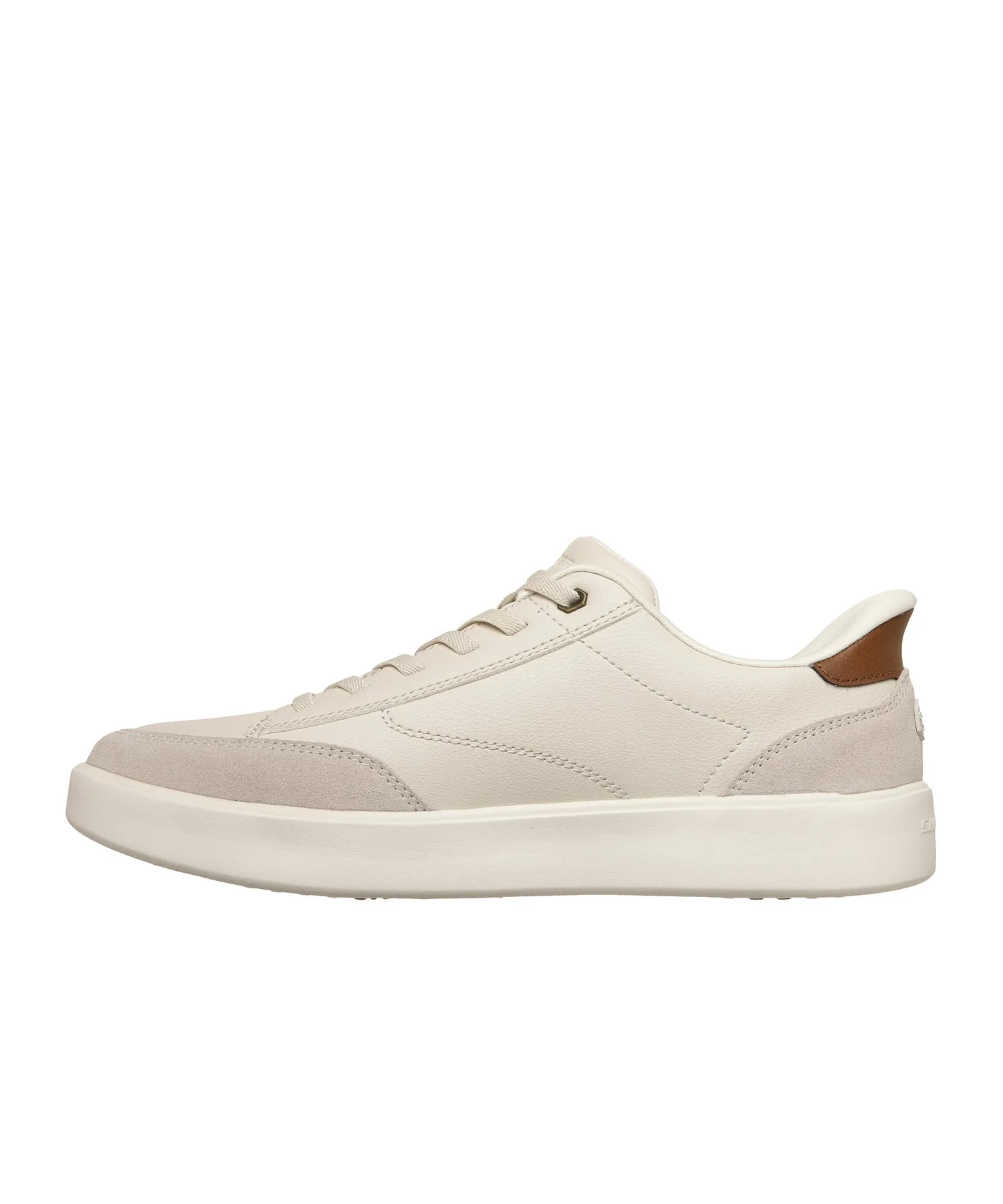 Мужские кроссовки без шнуровки Skechers Hands Free Slip-ins Relaxed Fit: Velroma - Radical бежевые — фото 3