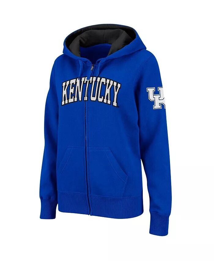 

Женская худи с молнией во всю длину и арочным названием Kentucky Wildcats Colosseum, черный