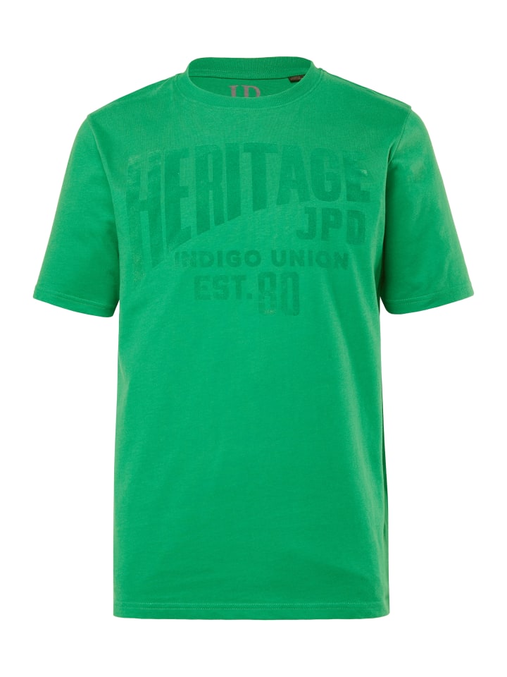 

Футболка с короткими рукавами пальмово-зеленого цвета JP1880, Зеленый, Футболка с короткими рукавами пальмово-зеленого цвета JP1880