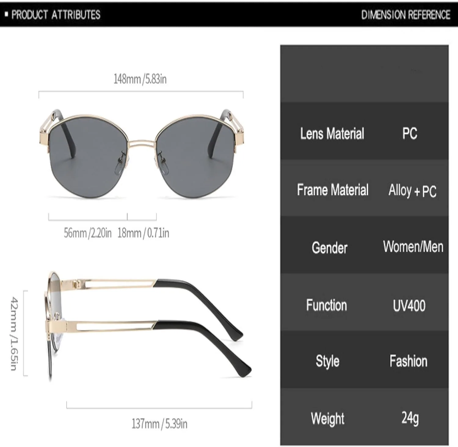 

Модные овальные солнцезащитные очки для женщин, винтажные, полуободковые, с прозрачными линзами Ocean, защита от УФ-излучения UV400, для мужчин HHZZYVY, Black Blue