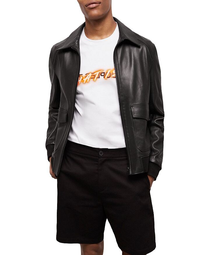 

Хлопковые шорты свободного кроя The Kooples Memphis, черный