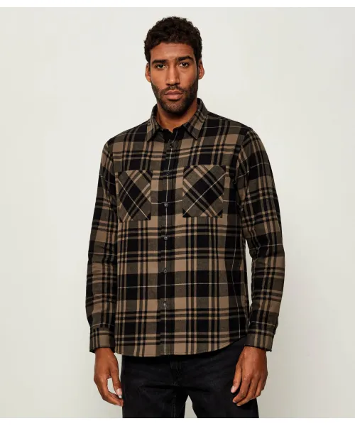 

Рубашка Эгрин Relaxed fit Hugo, коричневый