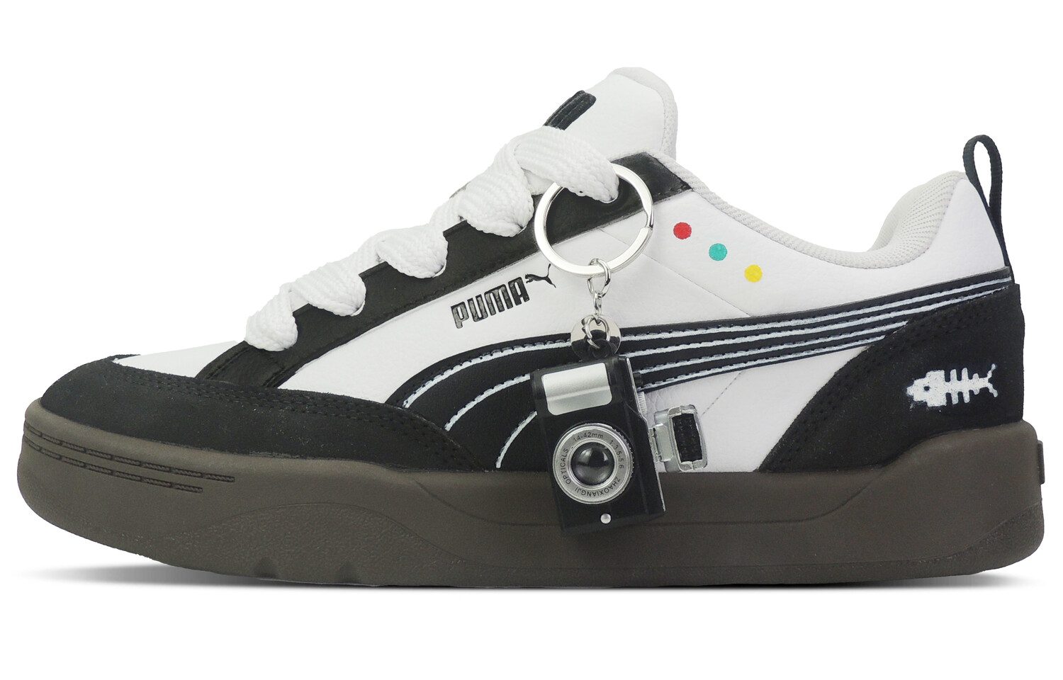 

Кроссовки Puma Park Lifestyle Skateboarding Shoes Unisex Low-top White/black, белый
