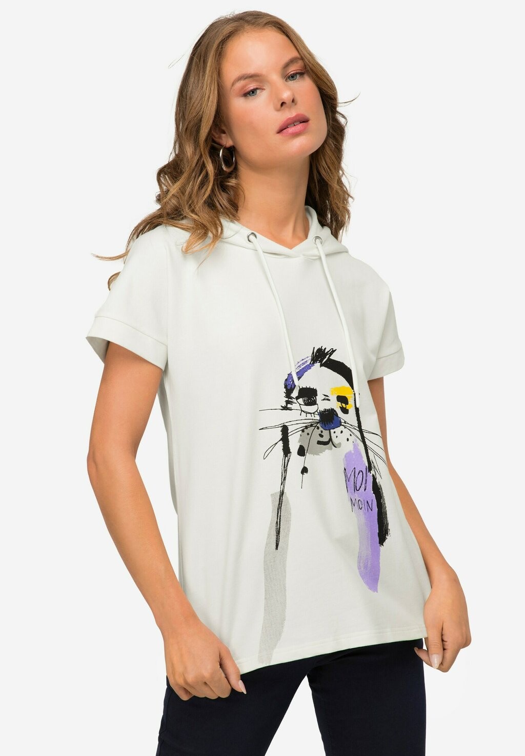 

Футболка с принтом LAURASØN, цвет blanc cassé