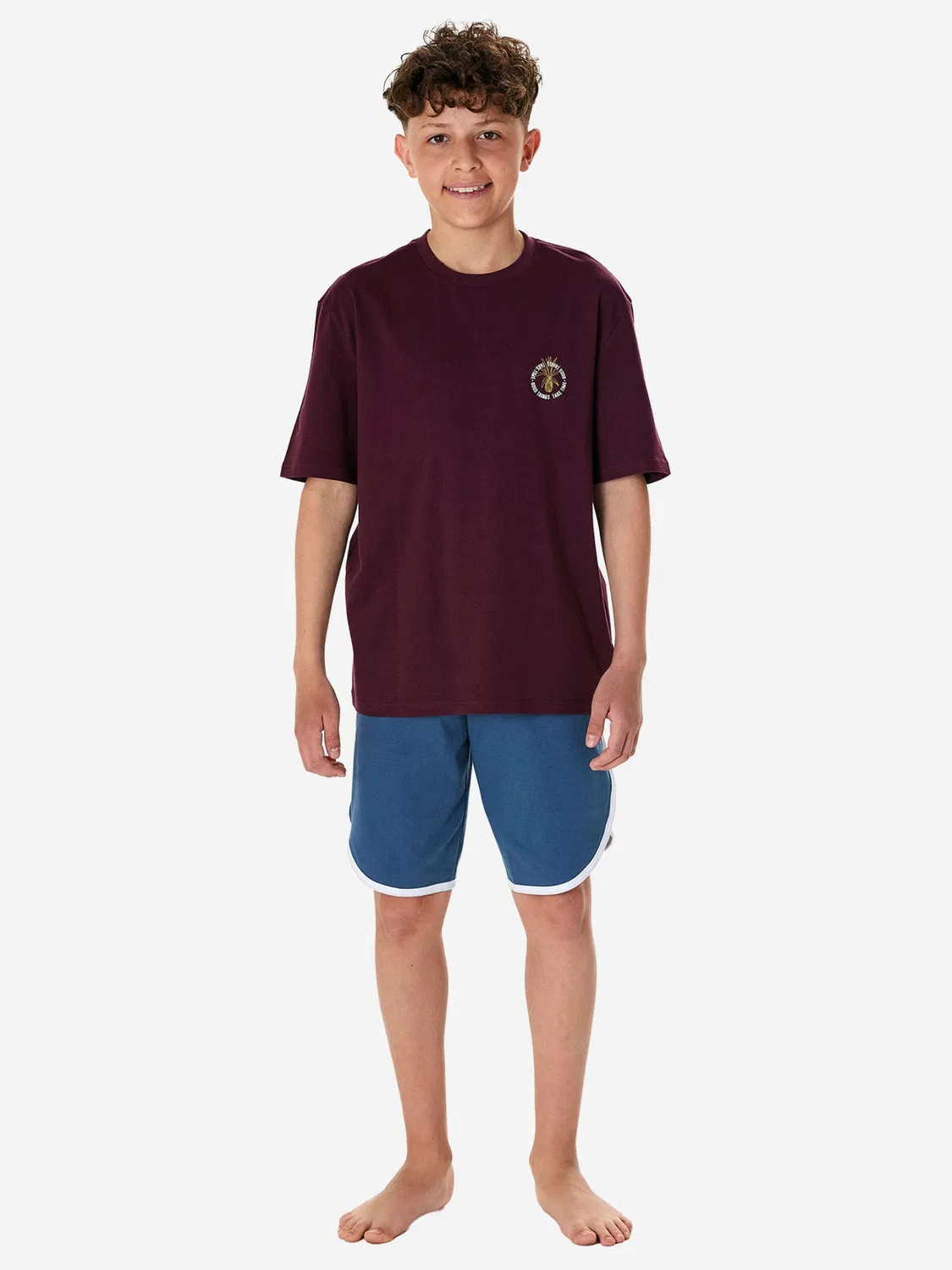 Пижама, подростковая ночная одежда. Schiesser, Blue/Plum/Bordeaux — фото 4