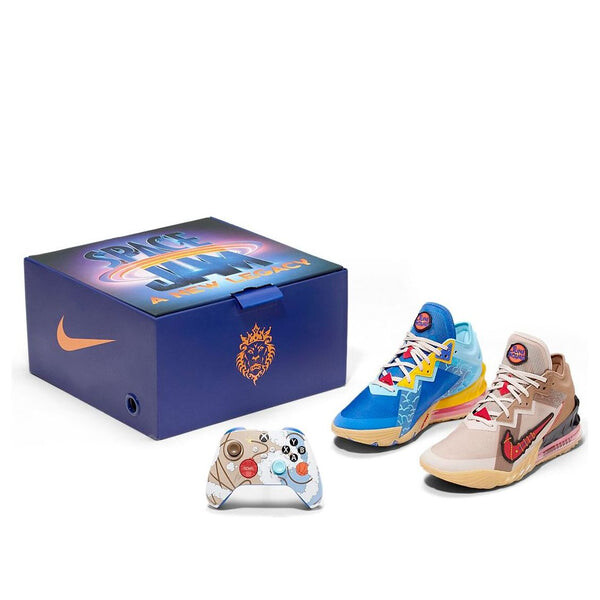 

Кроссовки xbox x space jam x lebron 18 низкие Nike, синий