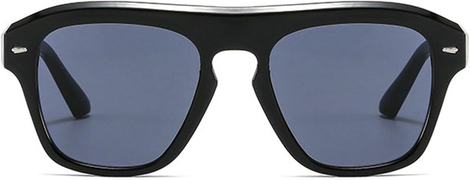 

Солнцезащитные очки Willochra большого квадратного размера для женщин, солнцезащитные очки-пилот для женщин и мужчин, модные прямоугольные солнцезащитные очки для активного отдыха оранжевого цвета, Black