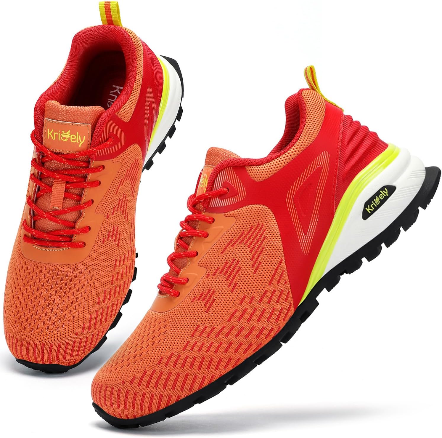

Мужские кроссовки Kricely для трейл-раннинга, противоскользящие туристические кроссовки, теннисные кроссовки, модная спортивная обувь для тренировок, оранжевый