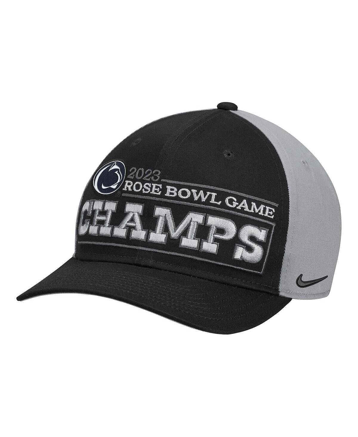 

Мужская черная бейсболка Penn State Nittany Lions 2023 Rose Bowl Champions Locker Room CL99 Nike