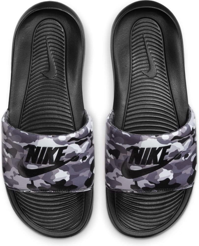 Nike Мужские тренировочные шлепанцы, Black Grey Fog Particle Grey White — фото 4