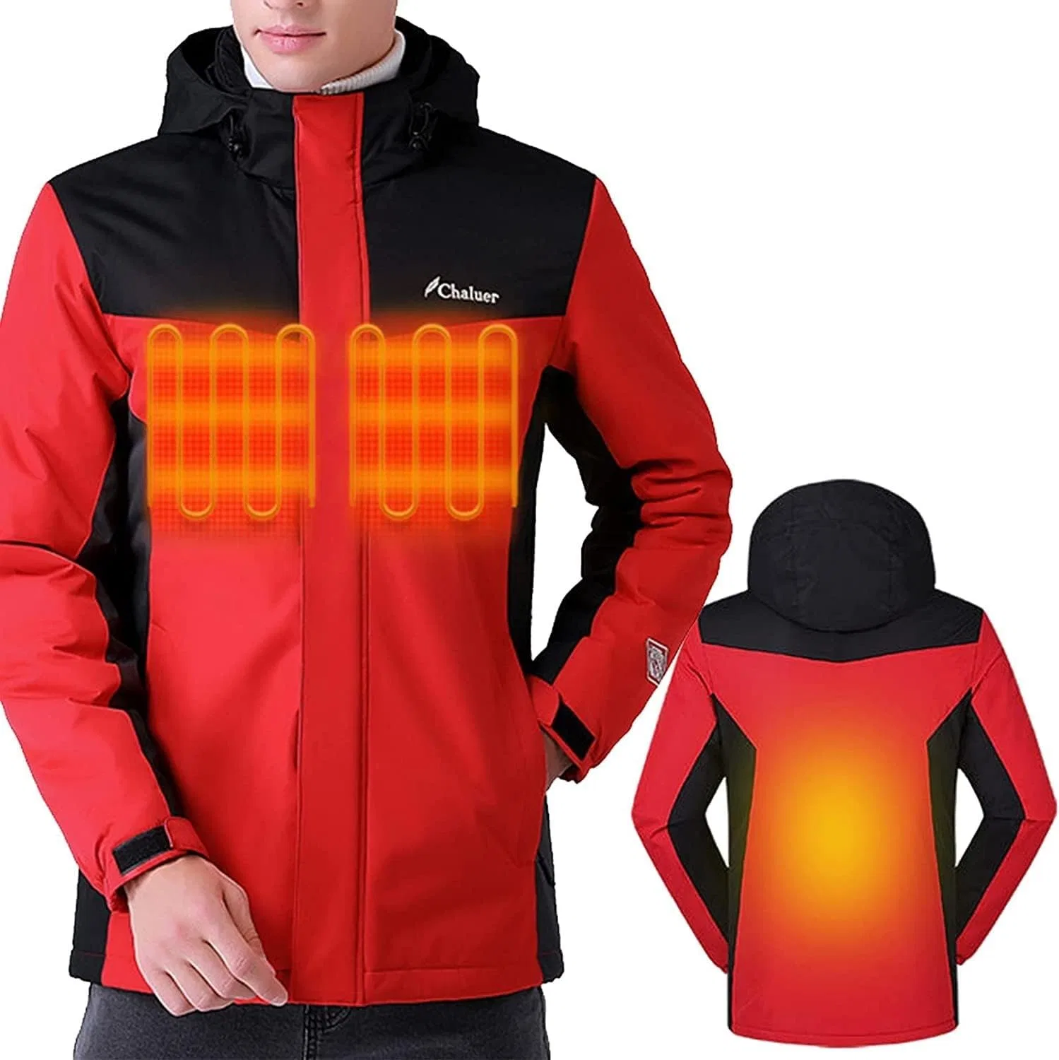 Куртка для скиинга с подогревом, Red