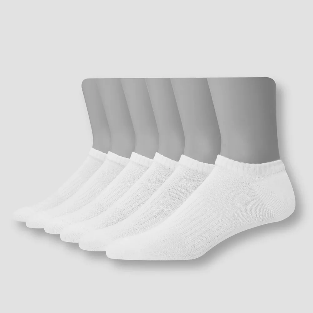 

Носки Hanes Premium Men's X-Temp Performance Lightweight No Show 6pk, цвет White