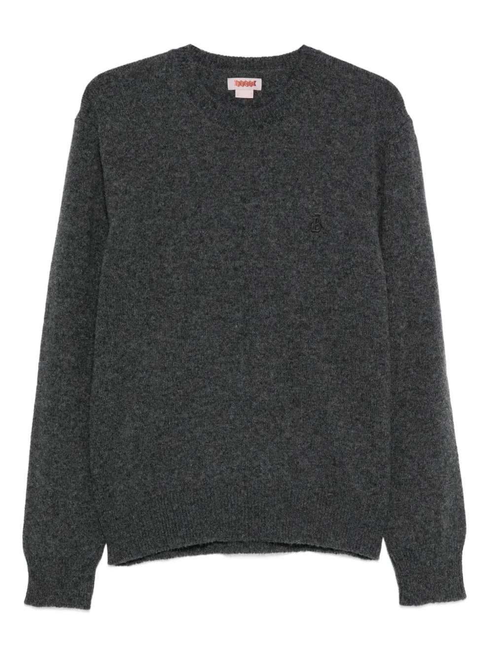 

Свитер с вышитым логотипом Baracuta, серый