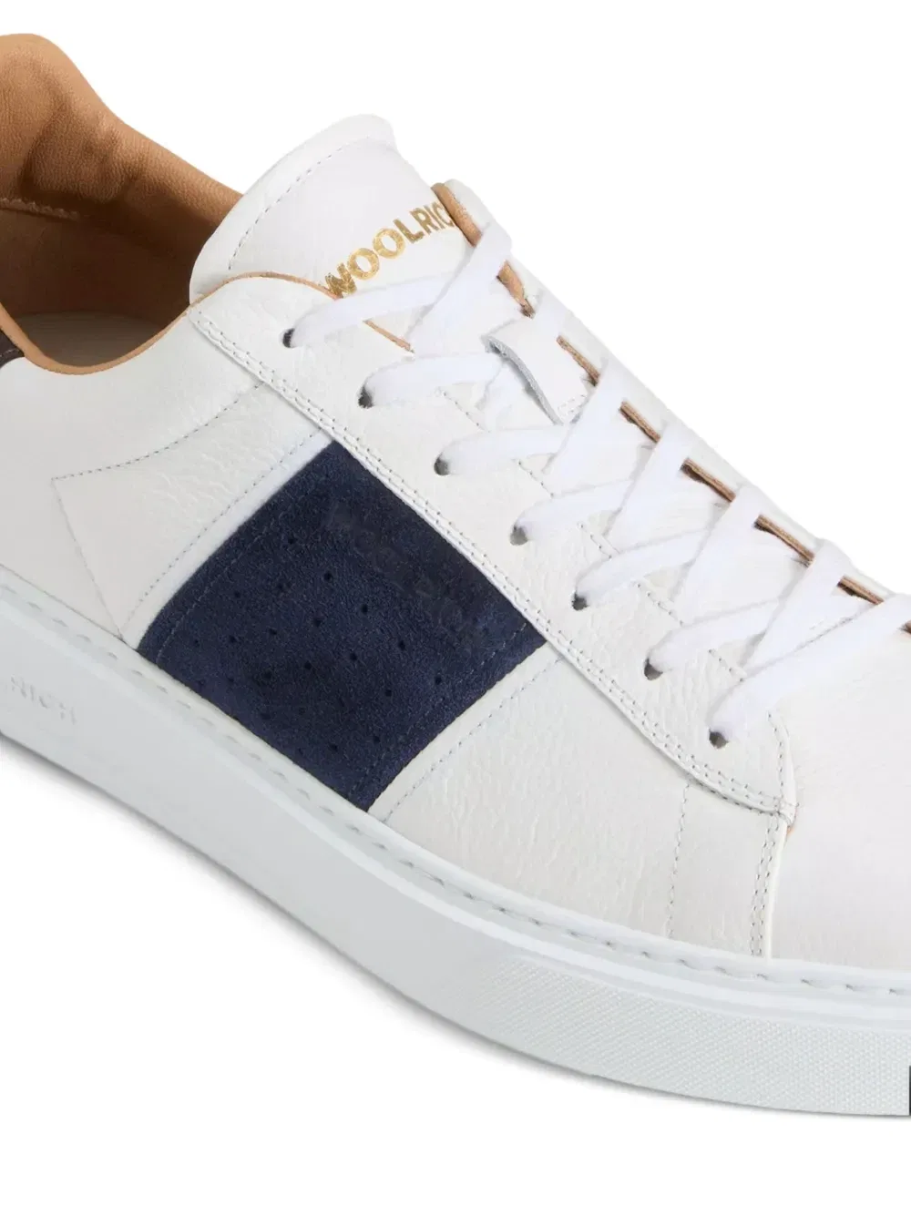 Кожаные кеды Classic Band Court WOOLRICH, белый — фото 4