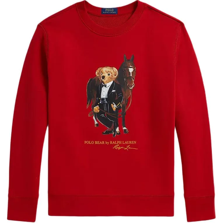 Polo Ralph Lauren Свитшот Polo Bear2026 Red Teenagers