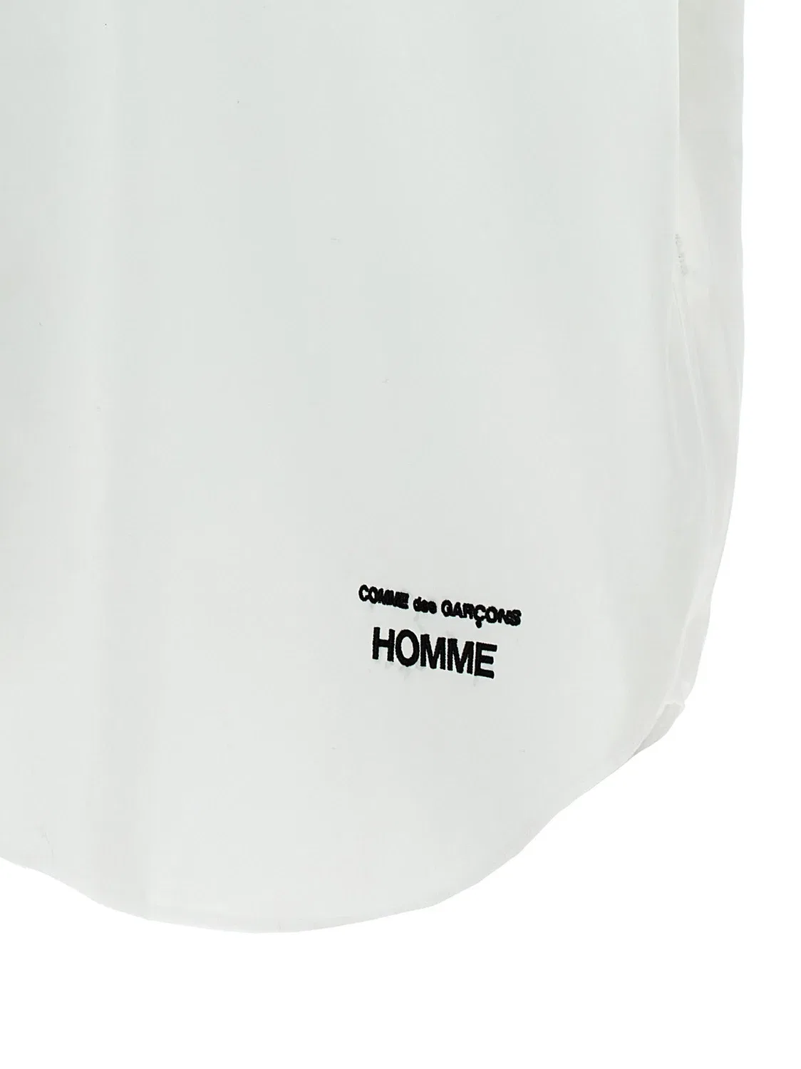 Рубашка с вышивкой логотипа COMME DES GARҪONS HOMME, белый — фото 4