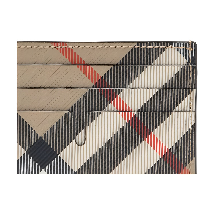 Держатель для карт из полиуретана, унисекс, верблюжий цвет Burberry, basic set (bag+dust bag) — фото 4