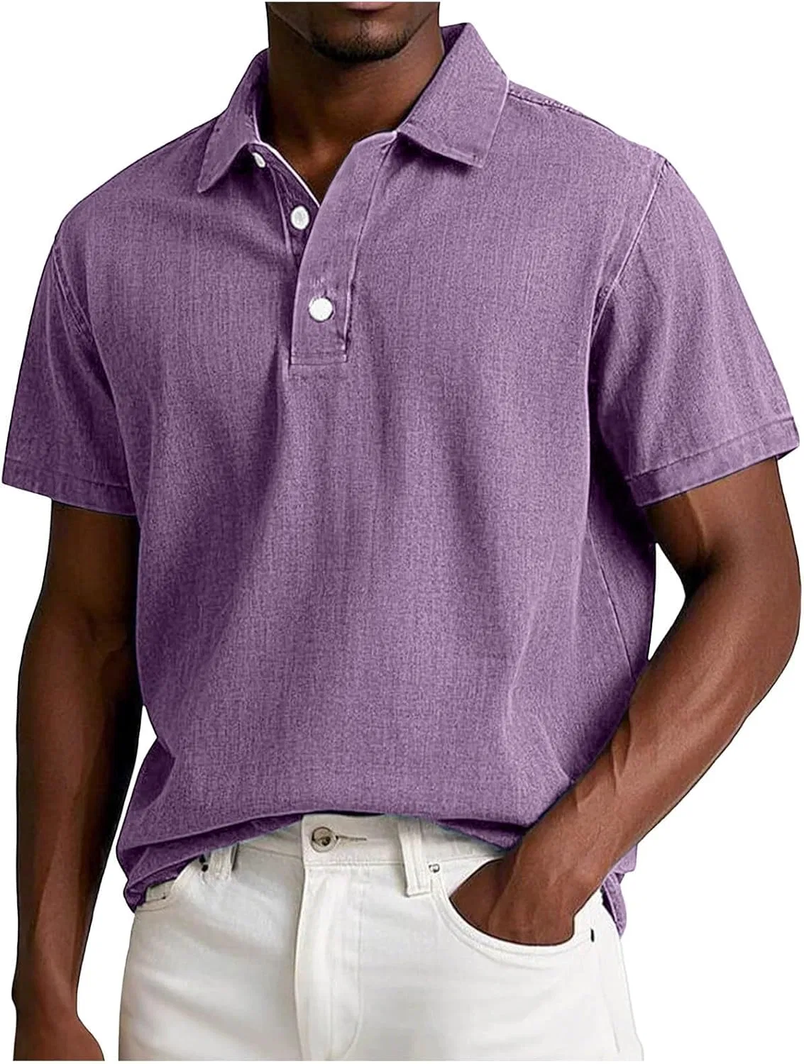 Мужская футболка с коротким рукавом, Generic, Purple