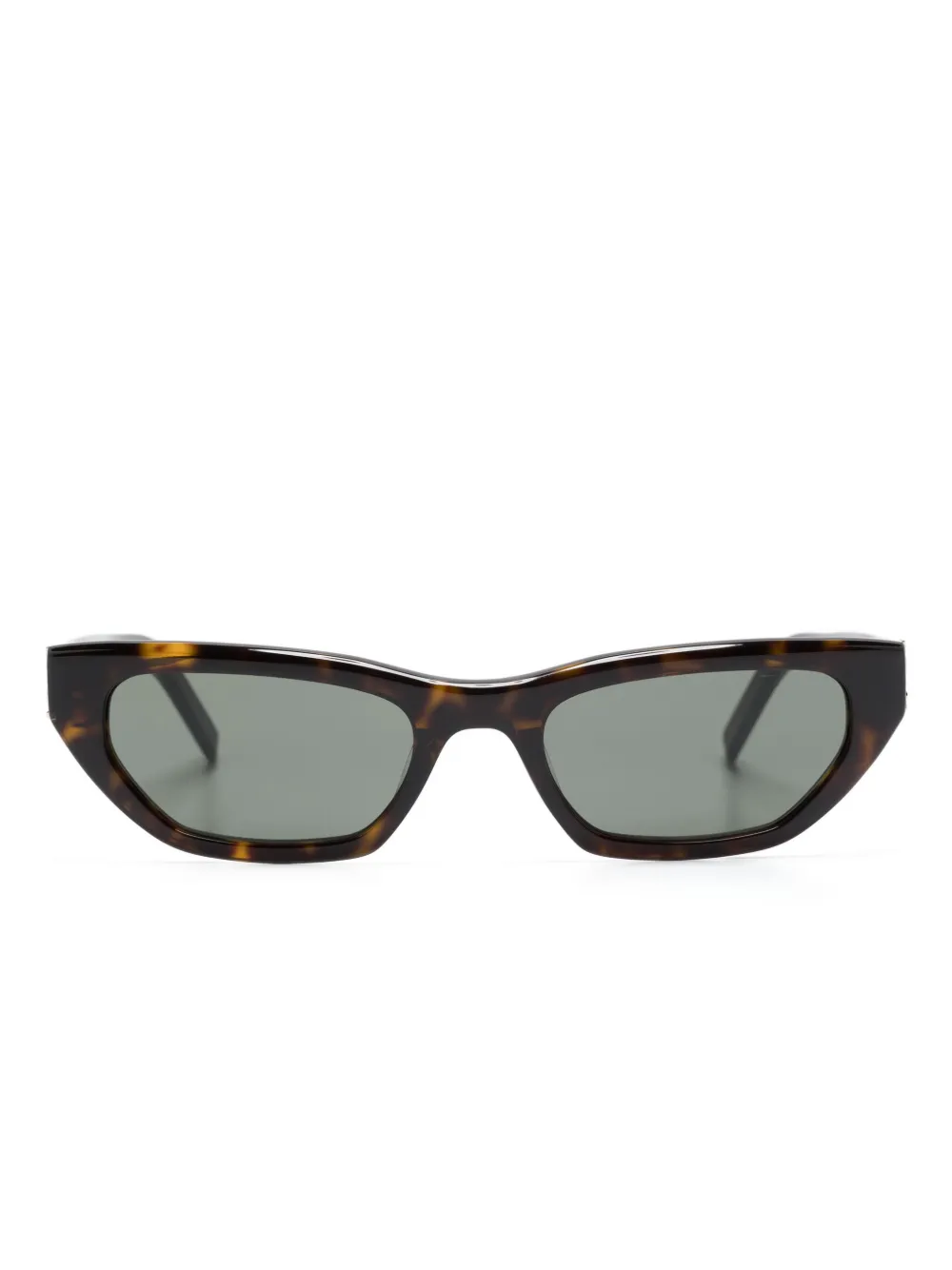 

Солнцезащитные очки в оправе 'кошачий глаз' Saint Laurent Eyewear, коричневый