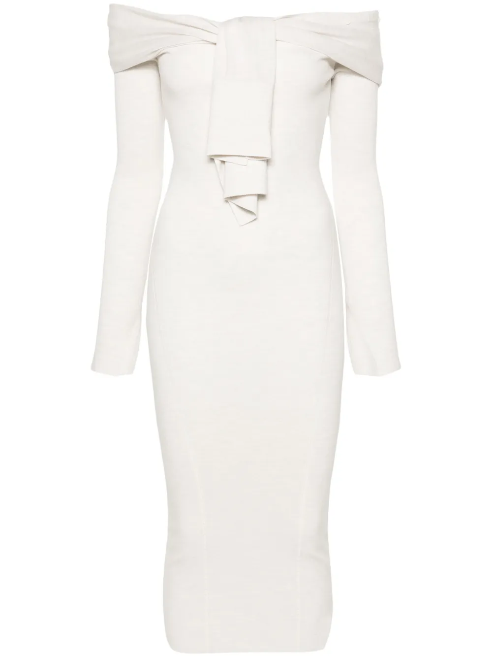 Платье миди La robe Doble Jacquemus, бежевый