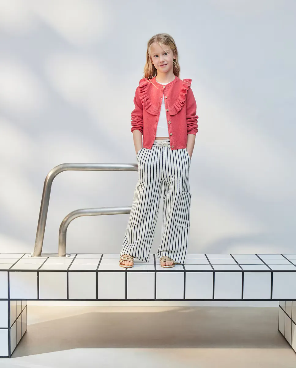 

Вязаная кофта для девочки Kids El Corte Inglés, цвет 630 Coral