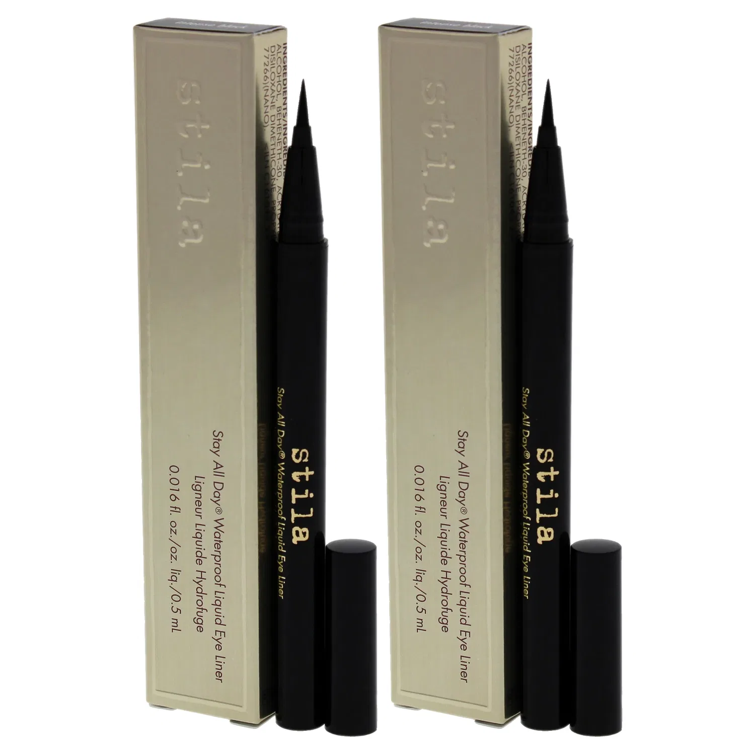 Водостойкая жидкая подводка для глаз Stay All Day Waterproof Liquid Eye Liner - Intense Black от Stila для женщин - 0,016 унции - упаковка из 2 штук — фото 4