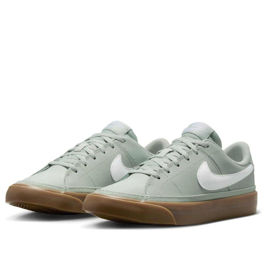 Кроссовки (GS) Nike Court Legacy 'Light Silver Gum Dark Brown White', серый — фото 3
