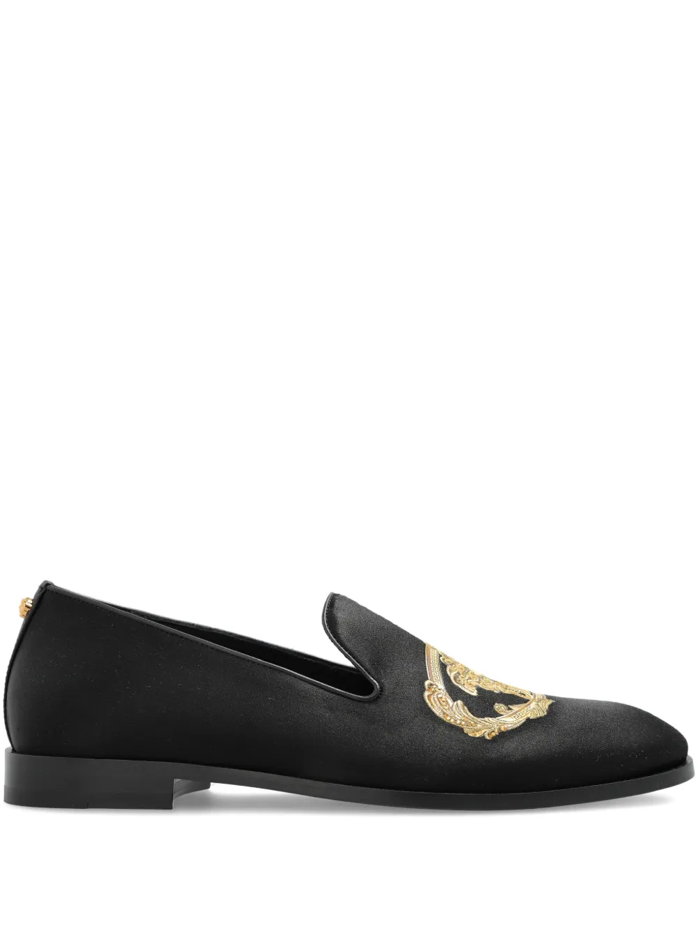 

Ботинки Embroidered Architectural Baroque slippers VERSACE, черный