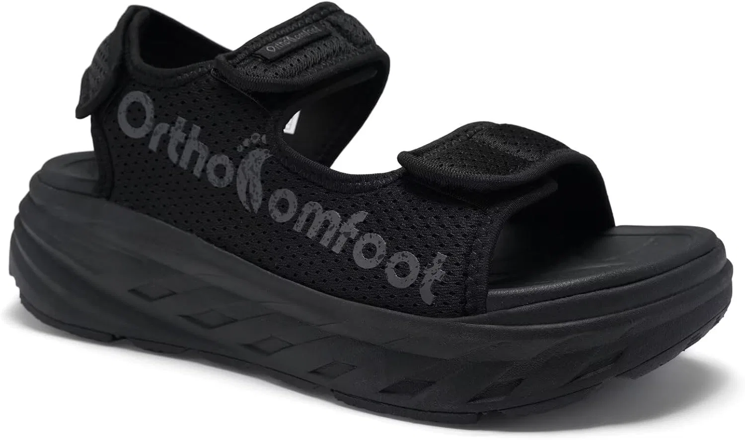 Спортивные сандалии ортопедические, черный OrthoComfoot