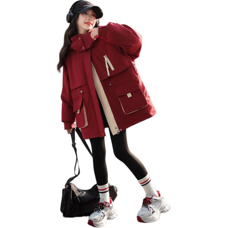 

Пуховик осень зима kids' Disney, красный