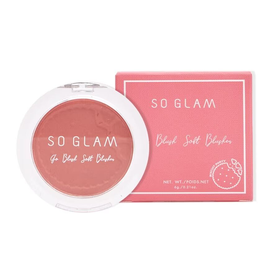 

So Glam Go Blush Мягкие румяна 6г. 08 Роза Ледифингер, Rose Ladyfinger