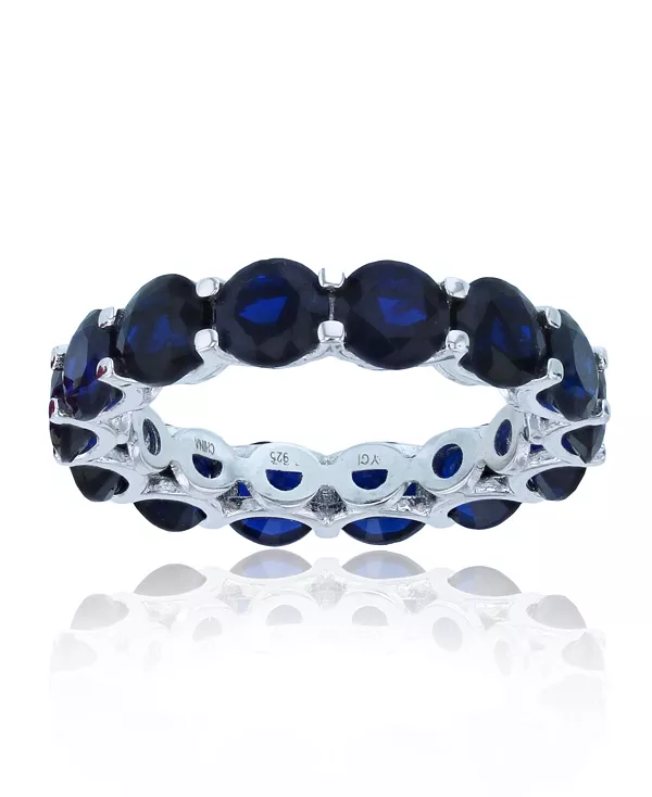 

Кольцо с синей шпинелью, выращенной в лаборатории, из стерлингового серебра с родиевым покрытием Macy'S, blue