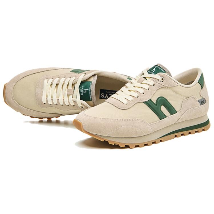 Кроссовки мужские Lifestyle Shoes Men Low-Top Hazzys, бежевый/зеленый — фото 4