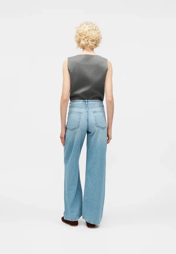 Джинсы свободные Gap, Loose clean removed baggy jeans, светло-индиго — фото 3