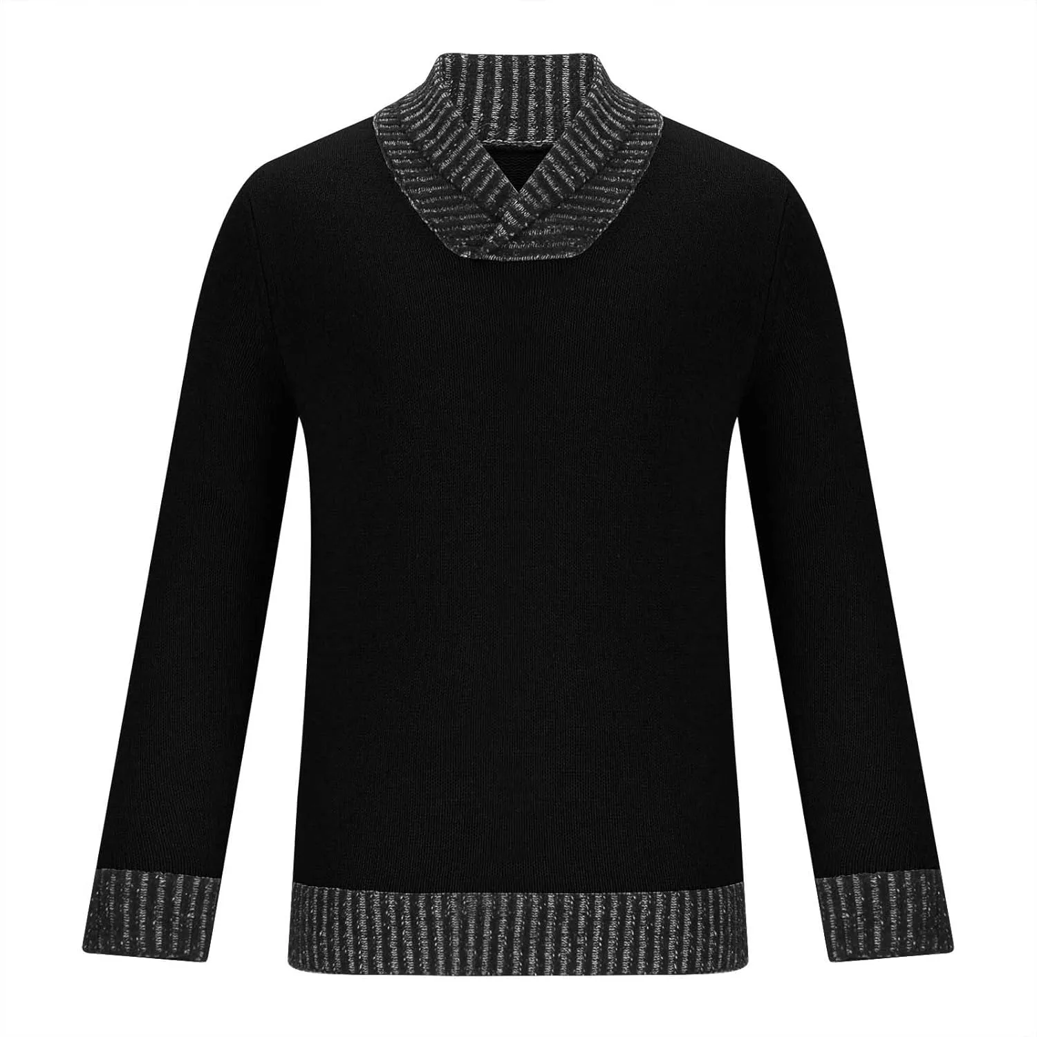 

Мужской пуловер с шалью воротником Casual Slim Fit Auwer