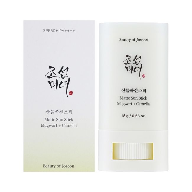 Spf50+ pa ++++ матовый солнцезащитный карандаш с полынью и камелией Beauty Of Joseon, 18 гр — фото 2