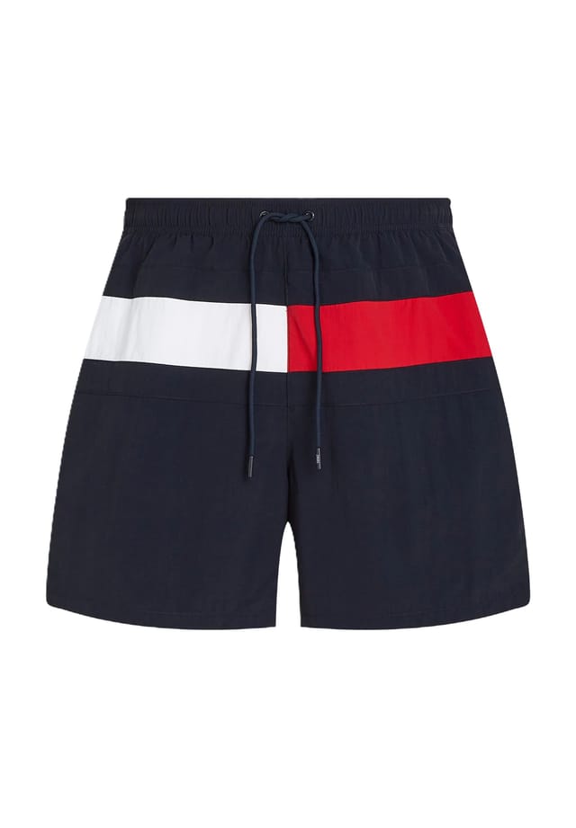 

Плавки-Шорты с эластичным поясом и шнурком Tommy Hilfiger, синий