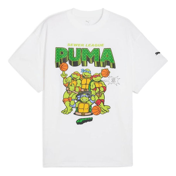 

Футболка x tmnt basketball t-shirt Puma, белый