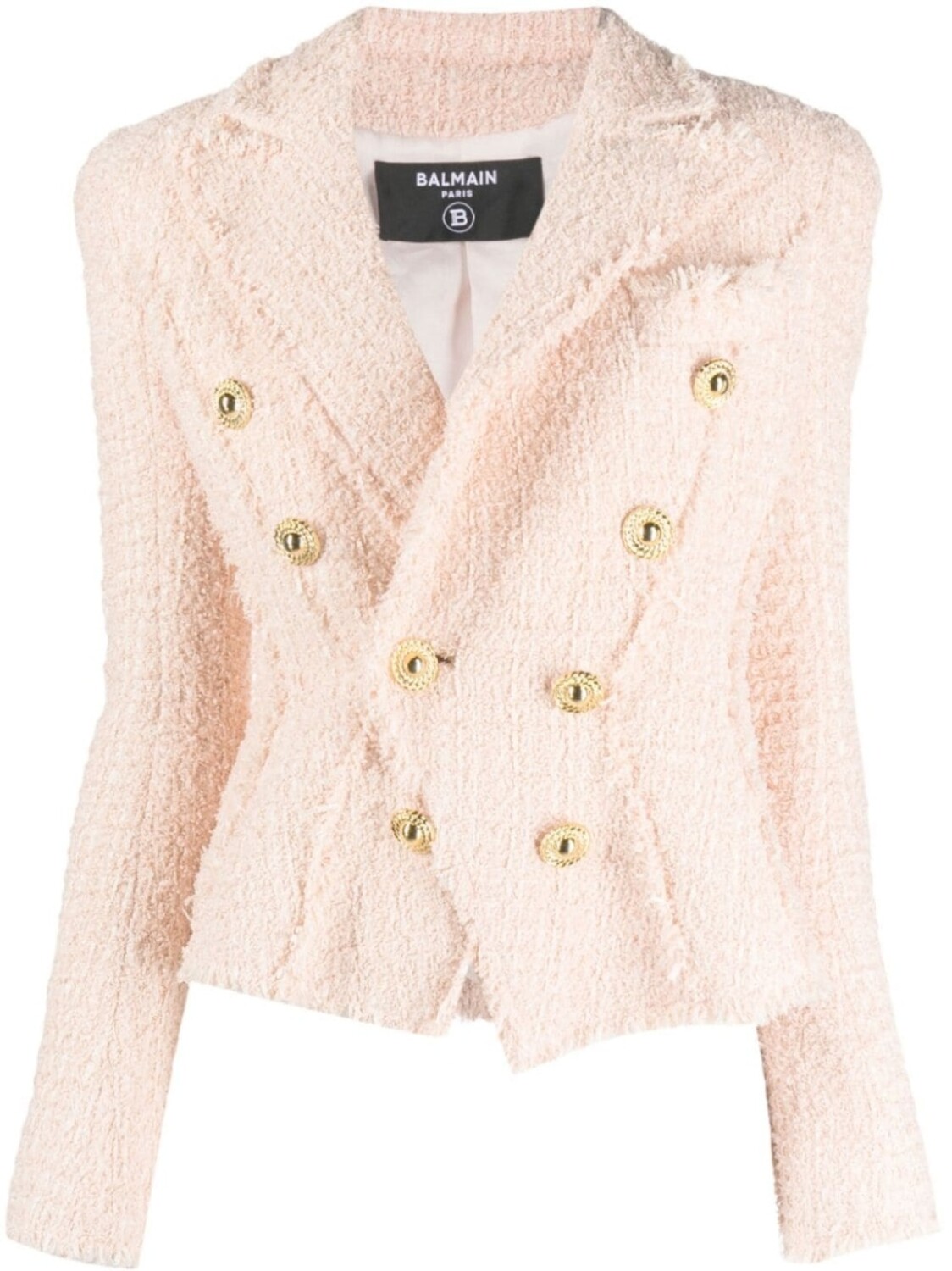 

Balmain твидовый жакет 8-Button Jolie Madame, розовый