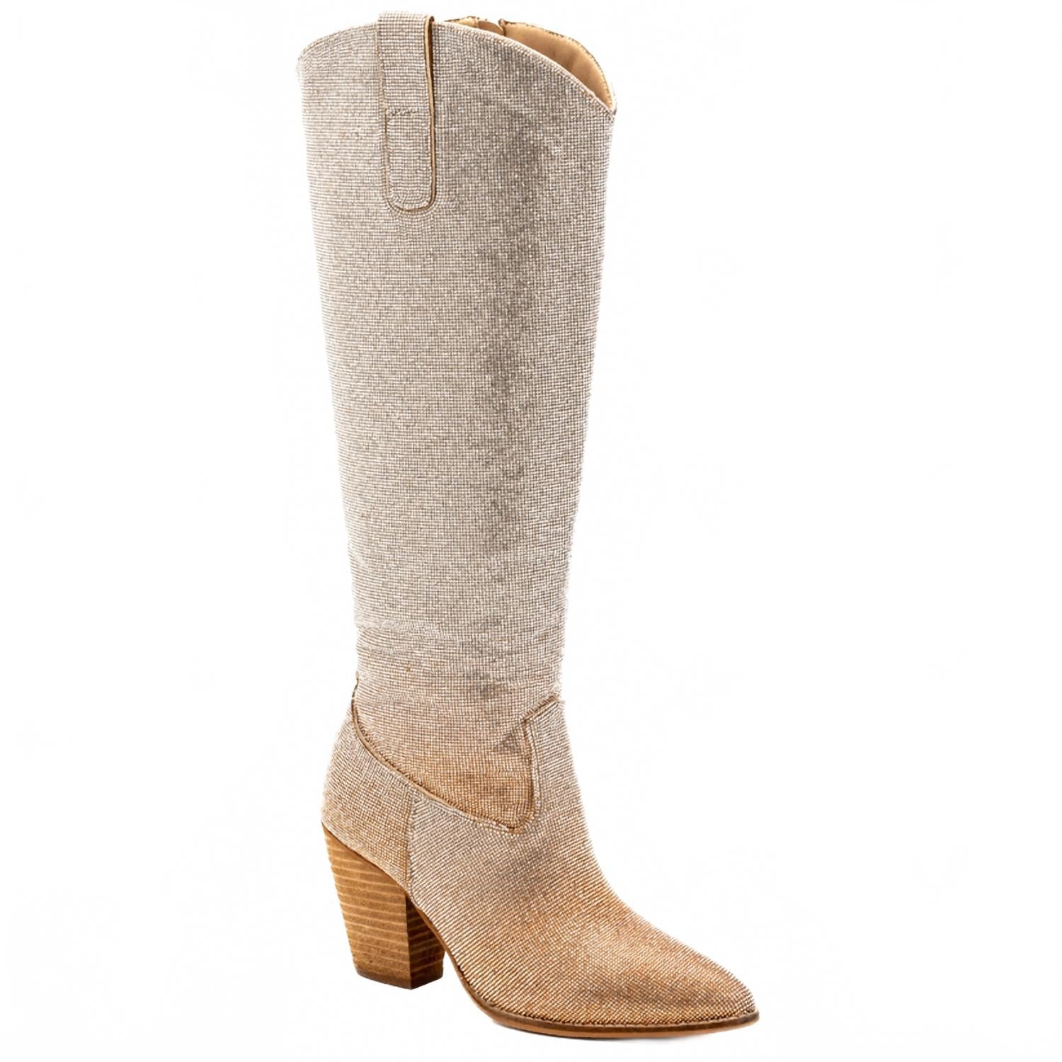 Женские эффектные сапоги в золотисто-серебристом омбре Corkys Footwear